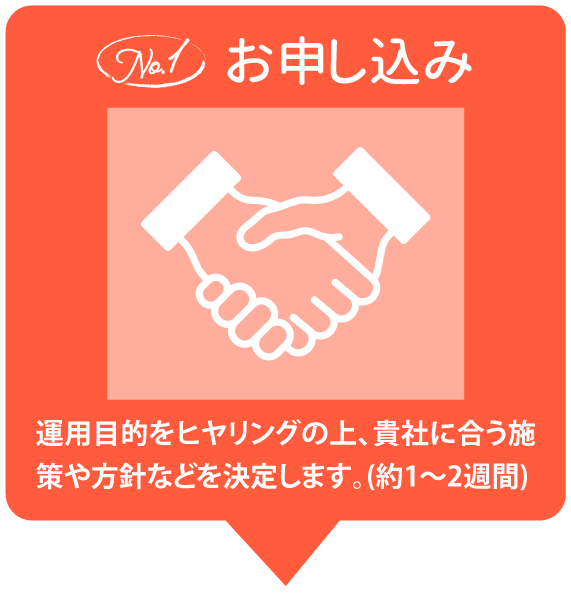 1.お申し込み